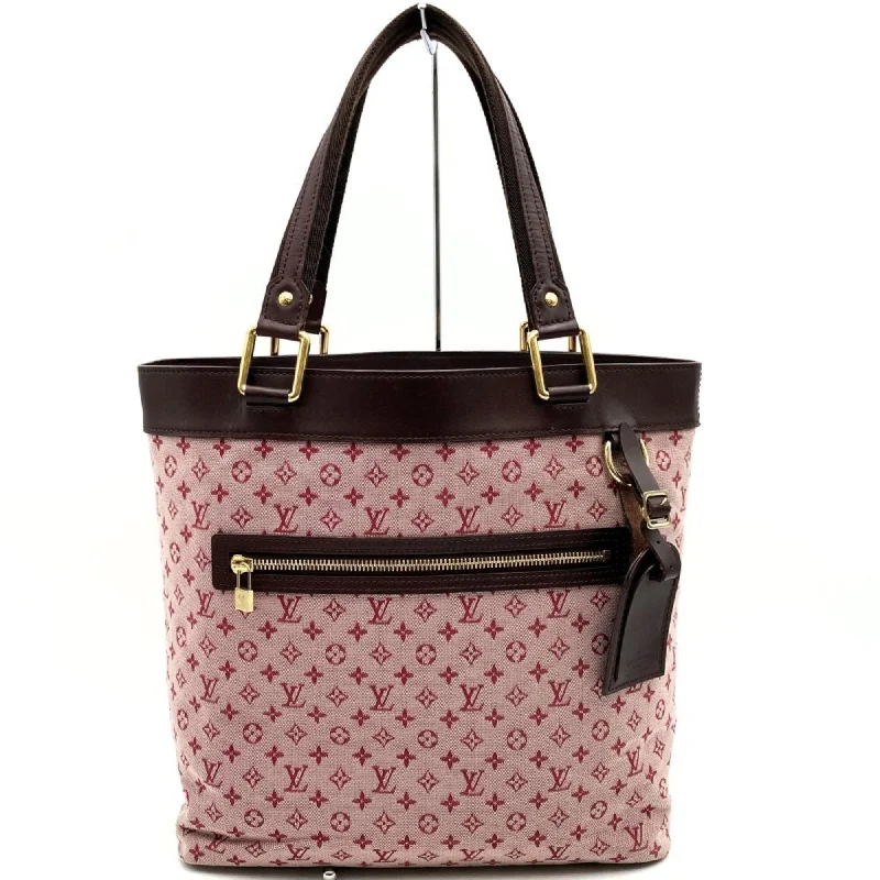 Handle bags with soft velvet for luxury -Louis Vuitton  Monogram Canvas Leather Tote Bag (Pre-Owned)