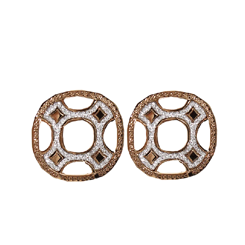 Drop Earrings with Polished Shine -Perforated Glam Earrings