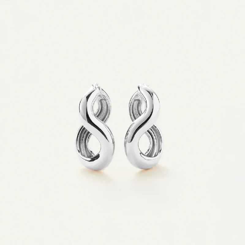 Drop Earrings for Festival Style -Gala Hoops (Silver)