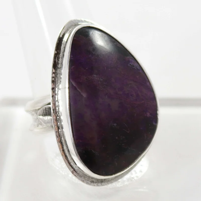 Rings with birthstone clusters for personalization -Sugilite Ring