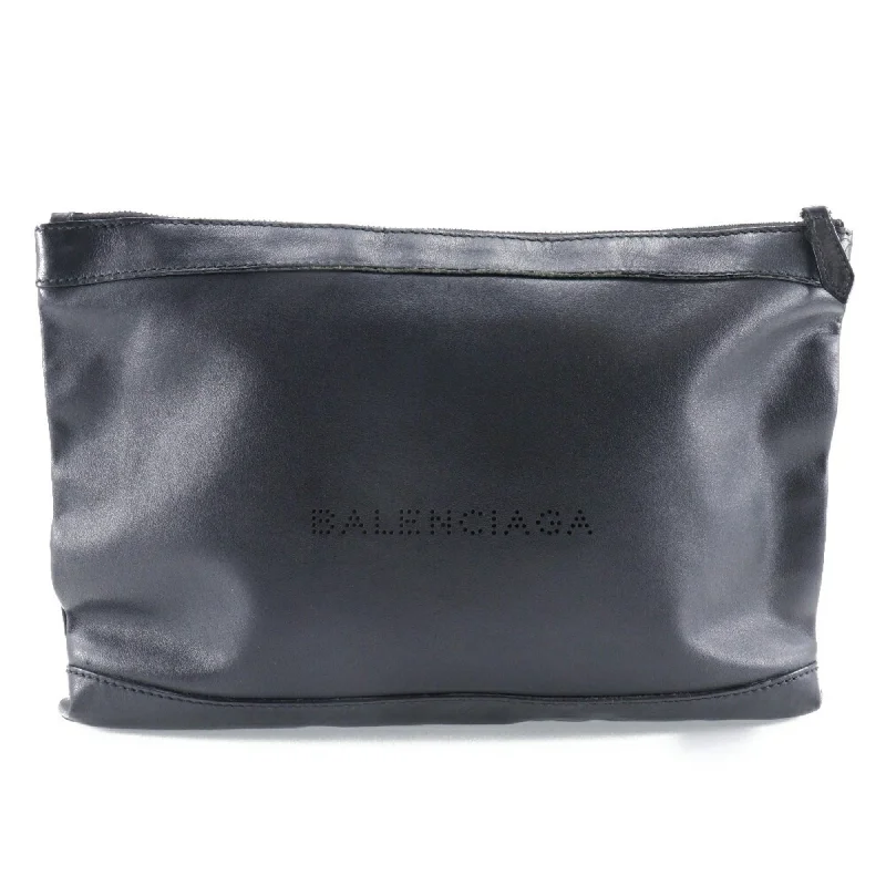 Handle bags with inner compartments for essentials -Balenciaga  Suede Clutch Bag (Pre-Owned)