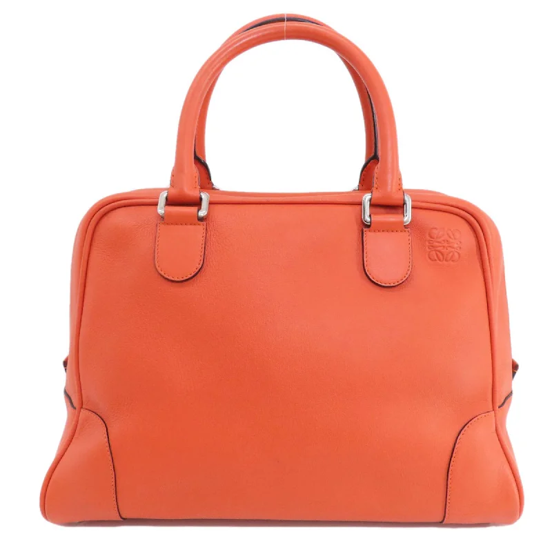 Handle bags with reinforced stitching for durability -Loewe Amazona  Leather Tote Bag (Pre-Owned)