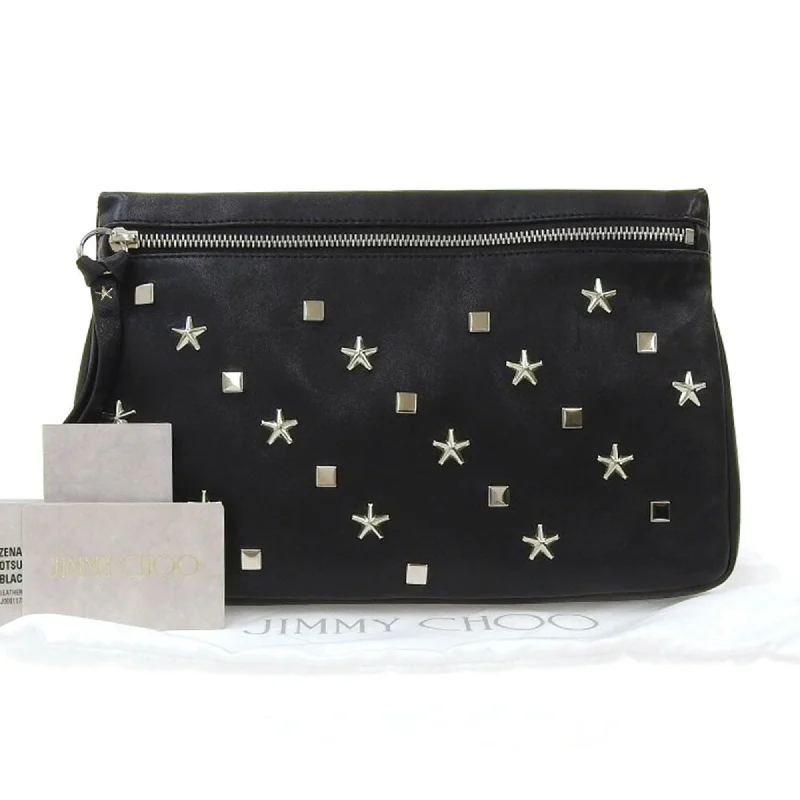 Handle bags with rugged canvas for outdoors -Jimmy Choo  Leather Clutch Bag (Pre-Owned)