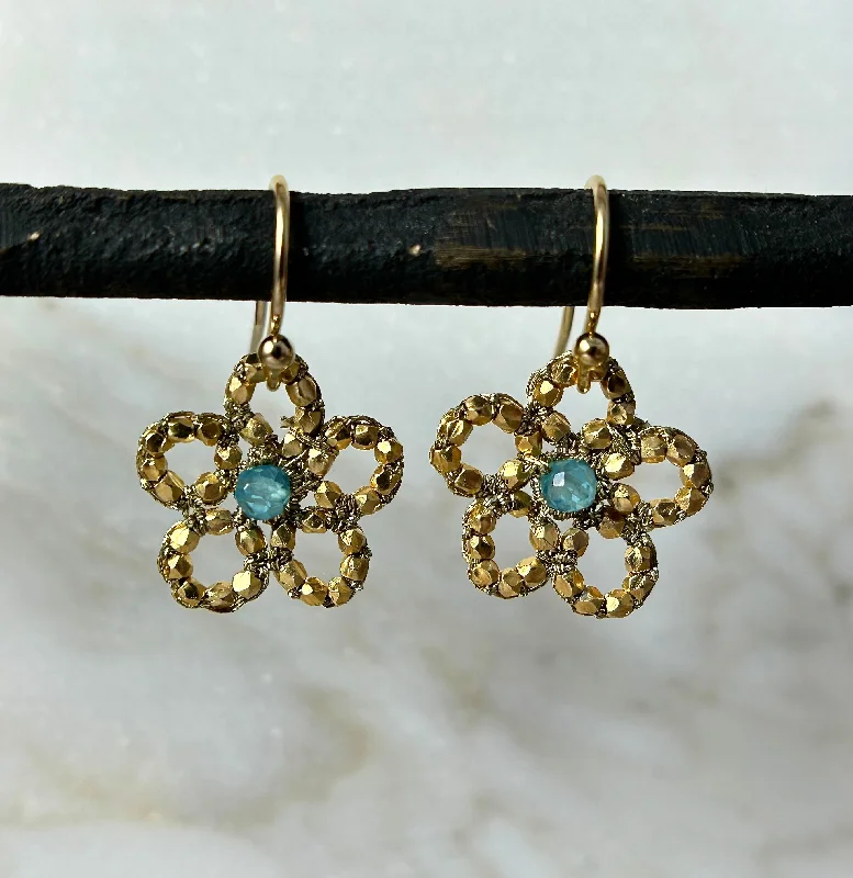 Best hoop earrings with vintage-style detailing for a nostalgic and timeless look-Beaded Flower Earrings