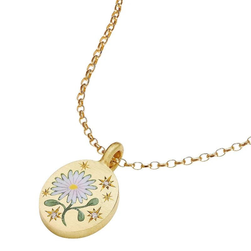 Best necklaces and pendants with silver chains for a sleek, timeless look-Wild Daisy Pendant Necklace