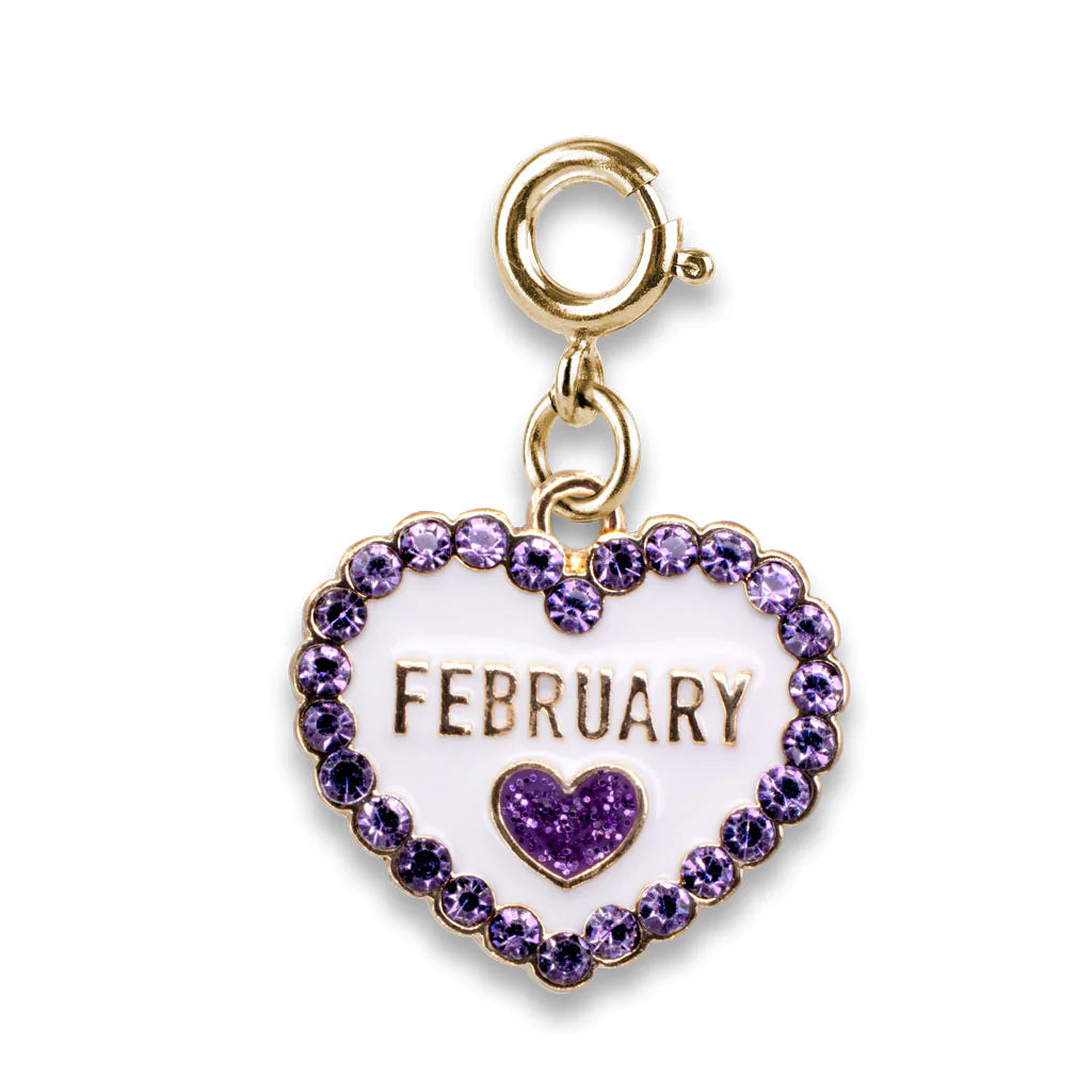 Best necklaces and pendants with opal and gold for a vibrant, luxurious contrast-CHARM IT! February Birthstone Charm