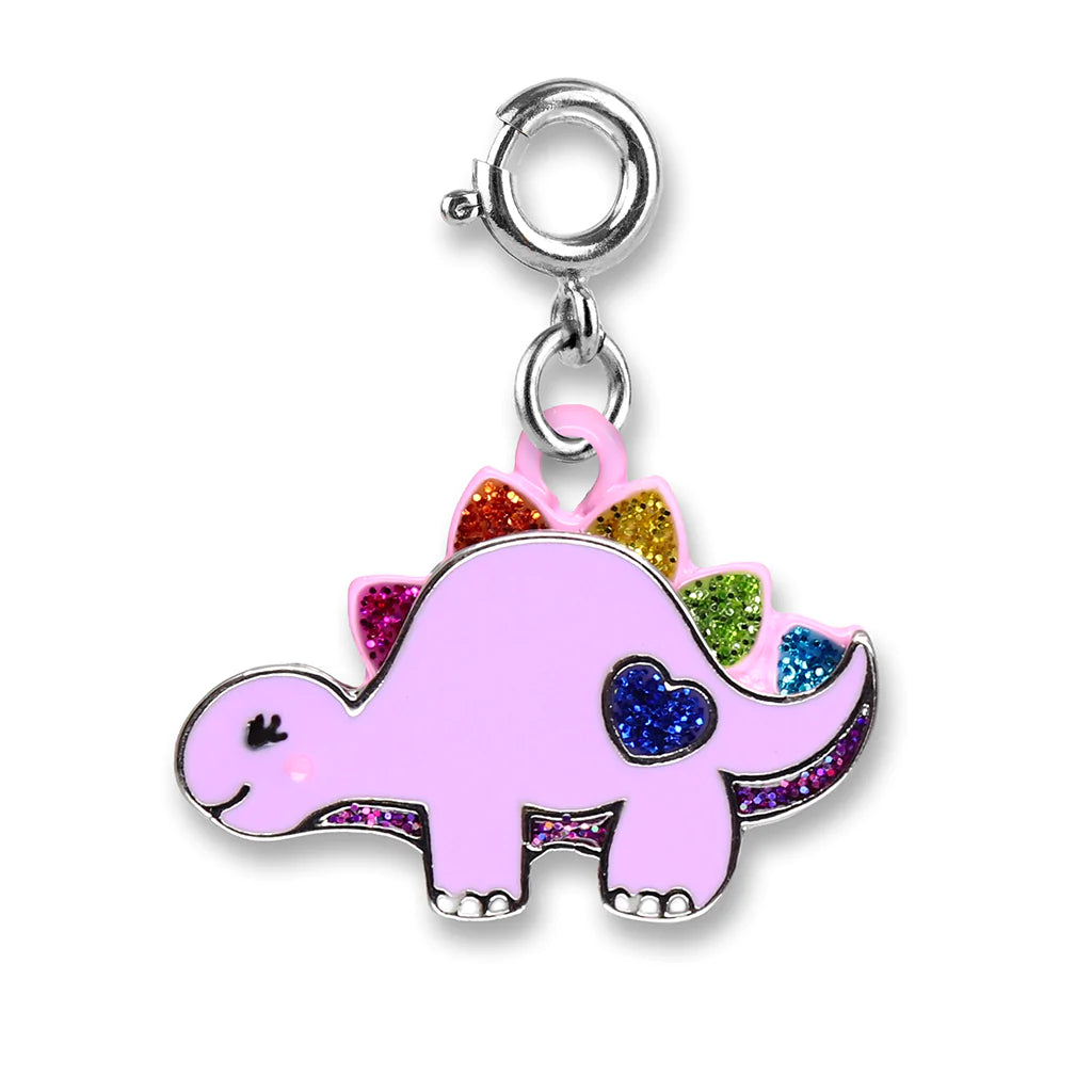 Necklaces and pendants with lotus flower designs for a spiritual, peaceful vibe-CHARM IT! | Glitter Dinosaur Charm