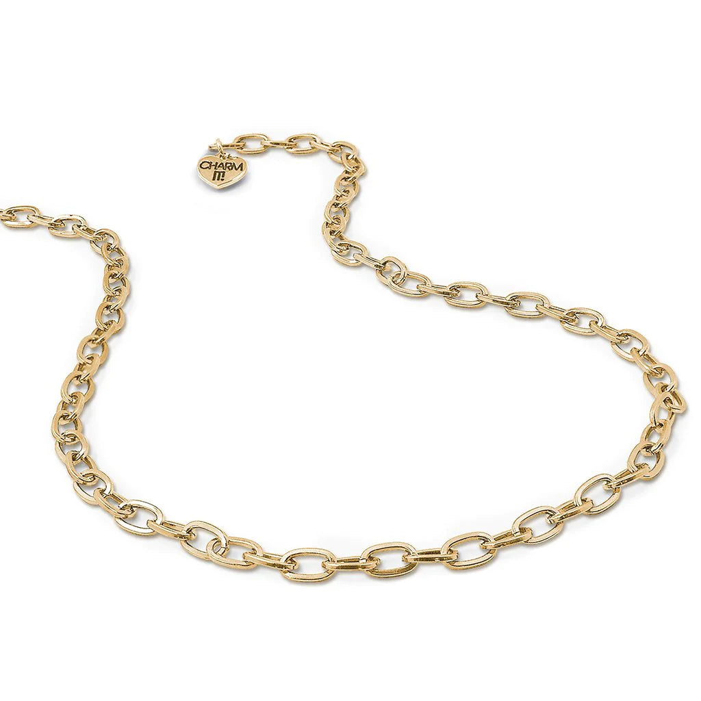 Trendy necklaces and pendants with statement pieces for a bold fashion statement-CHARM IT! | Gold Chain Charm Necklace