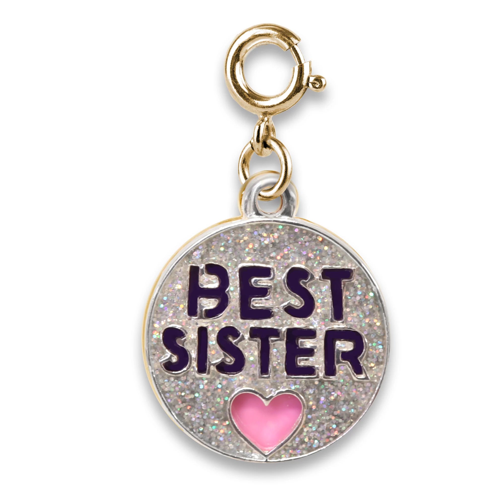 Necklaces and pendants with ocean-inspired designs for a refreshing, beachy feel-CHARM IT! | Gold Glitter Best Sister Charm