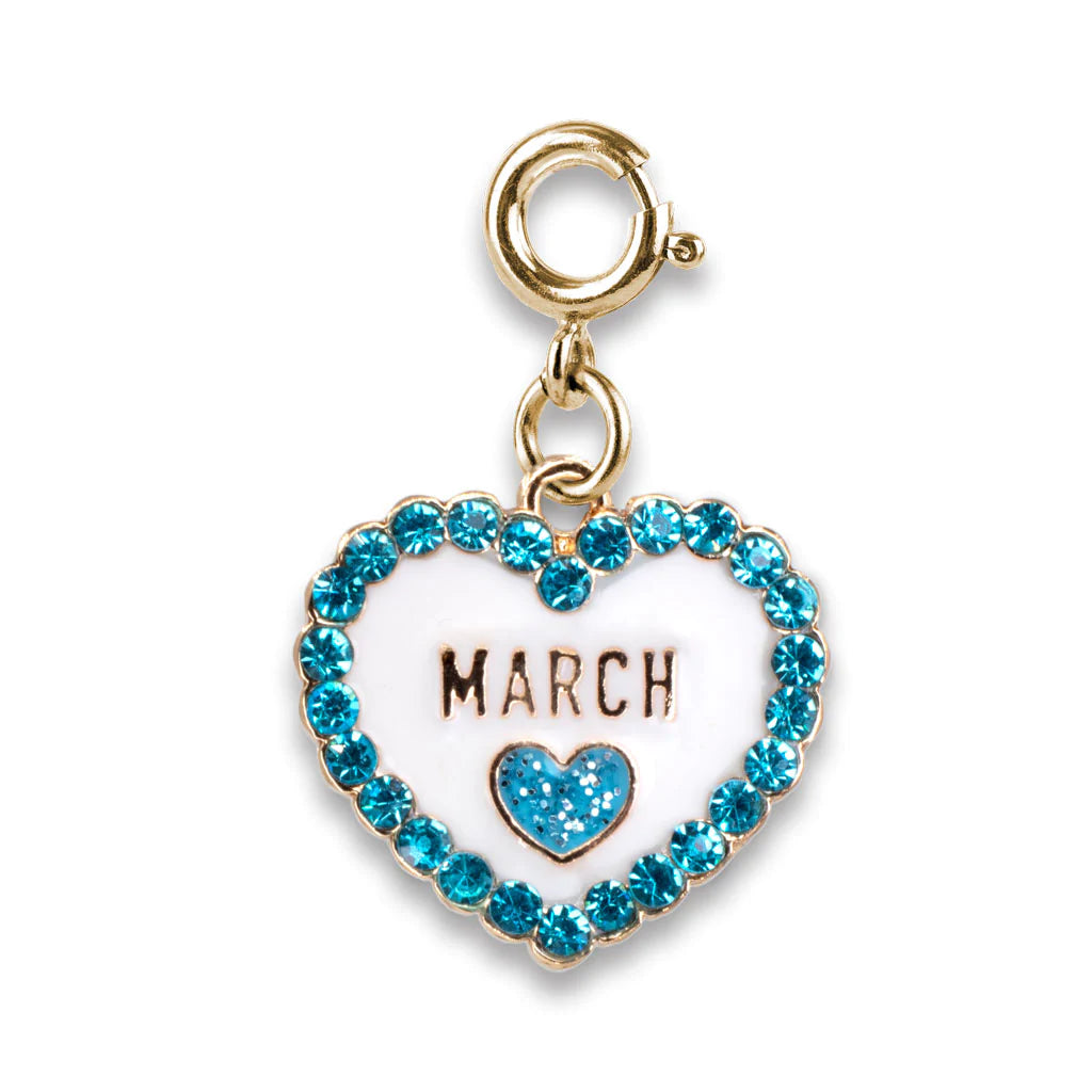 Elegant necklaces and pendants with onyx stones for a sleek, polished look-CHARM IT! March Birthstone Charm