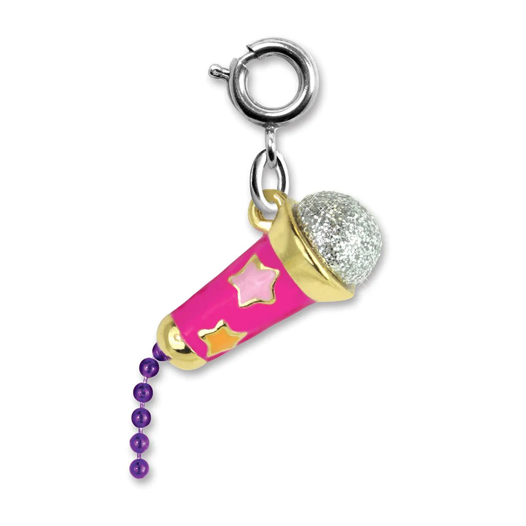 Personalized necklaces and pendants with name engravings for a custom touch-CHARM IT! | Star Microphone Charm