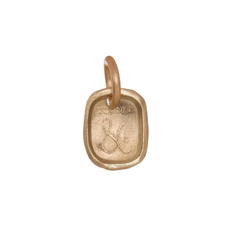 Best necklaces and pendants with rose gold for a warm and romantic appeal-Yours & C Intaglio Pendant - Yellow Gold